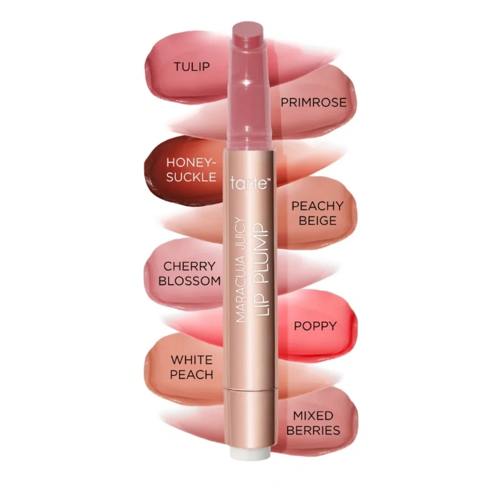 Primrose (Rosy Pink) Maracuja Juicy Lip Plump Tarte NIB NEW Glossy Plump Balm - Picture 3 of 12